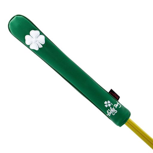 ゴルフスティックカバーツアースティックアライメントスティックシャフト保護カバー2本用キズ防止スティックカバー高級PUレザー製スティックカバー簡単装着お洒落男女兼用(Green)