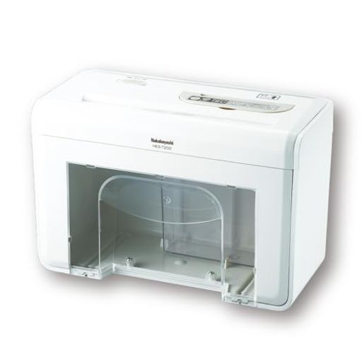 ナカバヤシ シュレッダー 家庭用 卓上 電動 CD・DVD クロスカット コンパクト ホワイト Z1204 ナカバヤシ シュレッダー 家庭用 卓上 電動 CD・DVD クロスカット コンパクト ホワイト Z1204