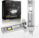 ZethorsH1LEDヘッドライト電球16000LM60W400%明るいLEDヘッドライト車変換キット無極性1:1ミニサイズプラグアンドプレイハロゲン交換用Canbus対応2個パック