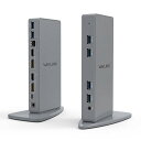 WAVLINKUSB3.0ドッキングステーション/縦置き/WindowsおよびMac用-デュアルモニターHDMIDVIポートギガビット