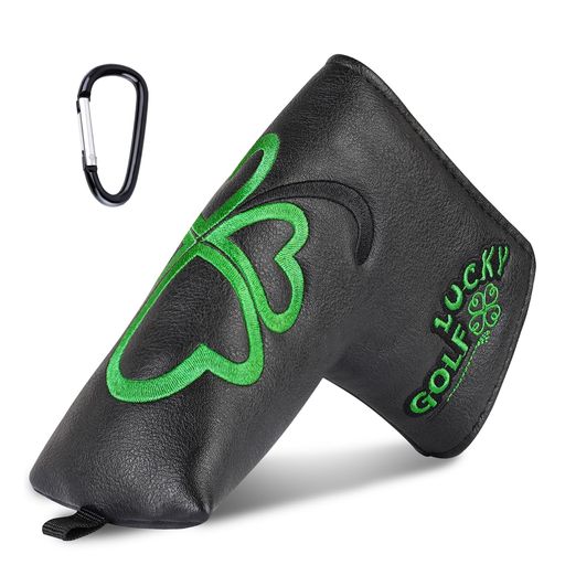 CRAFTSMAN(クラフトマン)ゴルフパターカバーマグネット開閉ブレードカバーピンタイプグリーンクローバ..
