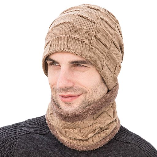 ニット帽 ネックウォーマー メンズ【二枚セット・スポーツ用防寒具・裏ボア】冬・暖かい・柔らかい・防寒・保温・運動・遠足・自転車・内側に暖かい綿毛付き・旅行・通勤用・スキー・スポーツ・アウトドア・男女兼用 (#05.カーキ) ニット帽 ネックウォーマー メンズ【二枚セット・スポーツ用防寒具・裏ボア】冬・暖かい・柔らかい・防寒・保温・運動・遠足・自転車・内側に暖かい綿毛付き・旅行・通勤用・スキー・スポーツ・アウトドア・男女兼用 (#05.カーキ)