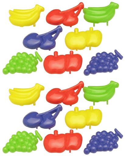 スマイルキッズ日本製コンセントカバーフルーツ8個組み2セットAKN-14-2P