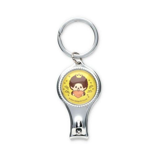 牛久保工芸社モンチッチガラスドーム爪切り栓抜き50thモンチッチくん幅3cmx奥行1.5cmx高さ5.5cmMC-041