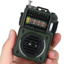 HANRONGDABLUETOOTHスピーカー小型BCLラジオMICROSDカード対応FM/AM/短波/ワイドFM対応充電式MP3レトロプレーヤータイマーアナログ目盛日本仕様アウトドア防災旅行に最適HRD700