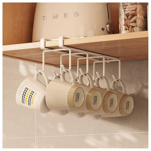 【サイズ】:長さ28cm*幅8.4cm*高さ9cm、適用板厚:1.7cm以内 【素材】: 高強度の鉄素材で作られており、頑丈で耐久性があり、変形しにくく、長期間繰り返し使用できます。表面にはスプレー塗装が施されており、防水性、防錆性、耐腐食性に優れており、安心してご使用いただけます。 【吊り下げ式】:縦のスペースを有効活用した吊り下げ式で、カップをすっきり収納しながらも取り出しがスムーズに行えます。マグカップやコーヒーカップなどを同時に8個まで収納でき、洗った後はそのまま吊るして乾かすだけなのでとても便利です。 【取り付け簡単】: カップホルダーは厚さ1.7cm未満の棚に適しており、キャビネットの下に取り付けることができます。穴あけ、ネジ、特殊な工具は必要なく、簡単に取り付けられます。跡のないシールが付いているので、剥がれる心配がなく簡単に固定できます。取り外し可能で繰り返し使用できます。 【幅広い用途】: カップラックはカップ、スプーン、小鉢などのキッチン用品を収納できるだけでなく、水切りラックとしても使えます。