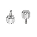 CHASCOCO2個金属ネジハンドルネジM2.5X10MM304ステンレススチールつまみネジつまみネジハードウェアフラットローレットヘッドハンドネジサムスクリューハードウェアファスナーフラットロー…
