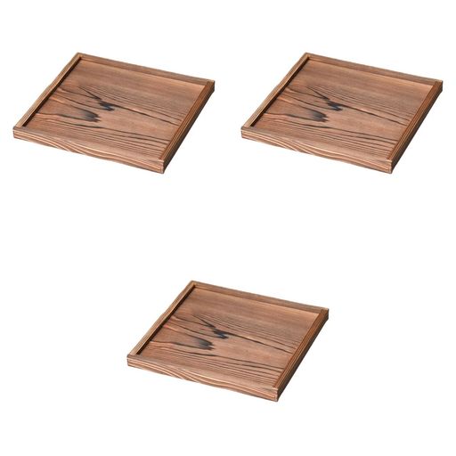 3個セット24cm枠付敷台[24x24x2cm]|敷台木製セトモノホンポ(Setomonohonpo)