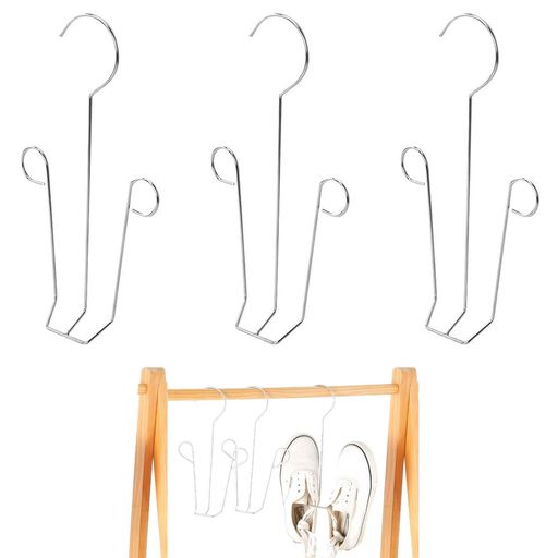 【商品仕様】 靴用ハンガー*3 色:示されているように サイズ:約24*13.7*2CM 約41g*1個 材質:ステンレス 耐久性のある 実用性が高く耐荷重 錆びにくい 空間節約 防風 【スペースを節約】 靴ラックを3つ入手できます。アパート、寮、屋根裏部屋などの狭いスペースのワードローブに適しています。さまざまなサイズや種類の靴を掛けるのに適しており、靴を置く場所がないという問題を完全に解決します。 【ユニークなデザイン】 ダブルフックデザイン、排水と自然乾燥が簡単、靴ひもを底に掛けることができ、靴ラックを組み合わせてクローゼットスペースをより効率的に使用できます。 【高品質の素材】 衣類乾燥シューズラックはステンレス鋼でできており、厚くて頑丈で、耐荷重能力が強く、錆びたり変形したりせず、丸いシューズラックは手や靴を傷つけません。 【使いやすい】 スペースを取らずに、より多くの靴を簡単に掛けることができます。シューズラックはワードローブ、物干し竿、物干し竿に掛けることができます。屋内でも屋外でも使用でき、使用しないときは引き出しに保管できます。
