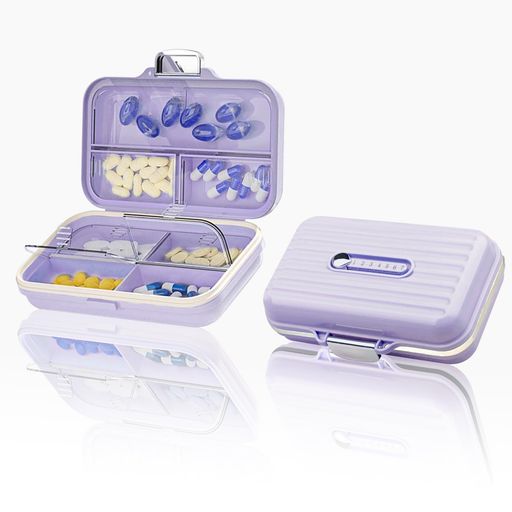 【三層強力密封】サプリケースは三層の密封を採用しており、最外層は高品質のポリプロピレンの外殻で、内層は透明な内蓋の密封で、さらに中間層には密封用のゴムリングがあります。ロックをかけるだけで、強力な三層密封が行われ、灰尘を最大限に遮断し、湿気の侵入を防止し、薬物の安全性を最大限に保持しています。 【空間を占めない】持ち運びケースはミニサイズ:7.5x7.2x3.5cmで、コンパクトて軽い体積でスペースを取らず、簡単にバッグやポケットに入れることができます。旅行.通学.持ち歩き通勤や出張などの時にも持ち運びがしやすく、さまざまな収納小物の場面で活躍します。 【回数記録デザイン】お薬ケースの上部には時間と回数を記録するためのボタンが設計されています。簡単にボタンを押すだけで、服薬の日数や回数を明確に記録することができます。また、ボックス内部にはラベルテープが付属しており、薬を整理して分類記録するのを助け、計画に従って薬を服用することができます。これにより、薬を忘れたり記憶のズレを防止することができます。
