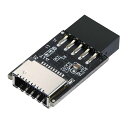 YBBOTTマザーボードヘッダーアダプターUSB2.09ピンタイプE内部アダプターエクステンダーカード