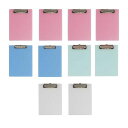 NUOLUXクリップボードフォルダA5ファイルボード持ち運び10個23X16CMプロフィールクリップボードペーパーホルダークリップボードメニュー