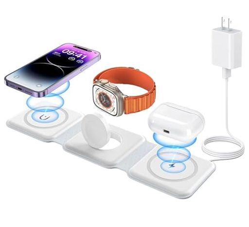 ワイヤレス充電器3IN1折り畳み式急速充電マグネット式同時にFORIPHONE/IWARTCH/AIRPODS磁気充電無線充電器に対応FORIPHONE15/14/13/12/GALAXYS20/S10/AIRPODS ワイヤレス充電器3IN1折り畳み式急速充電マグネット式同時にFORIPHONE/IWARTCH/AIRPODS磁気充電無線充電器に対応FORIPHONE15/14/13/12/GALAXYS20/S10/AIRPODS
