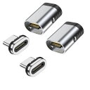 USB-CTYPECマグネット変換アダプター磁気USBコネクタUSB3.1GEN210GBPS高速データ転送マグネットI字型磁石コネクタ100W/5A4K/60HZ映像出力対応断線防止PD急速充電対応USBCデバイス対応