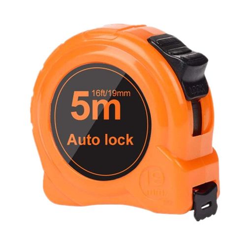 メジャー巻き尺コンベックス巻尺5mスケール作業工具ナイロンコーティング距離測定器目盛り見やすいdiy大工道具(幅19mm*長さ5M)