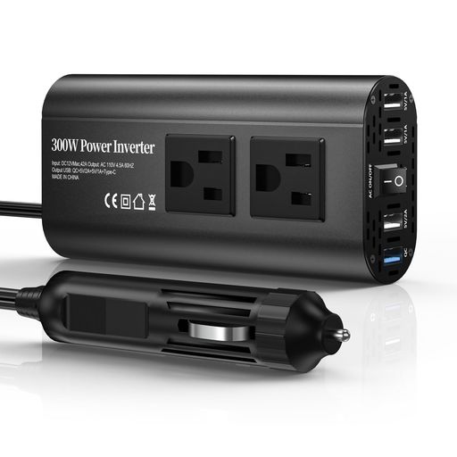 【車載用インバーター】この車載用インバーターは、USB-A( QC 25W, 2A/10W, 2A/10W, 1A/10W) x 4ポートによる急速充電が可能です。そして直流12Vを交流100Vのコンバーターを搭載しており、ノートパソコンやタブレット、携帯電話、ランプストリングなどの電子機器の充電に最適です。自動車でアウトドア旅行を楽しむ際、電力不足の心配をすることなく運転できます。 【静音で高効率な冷却システム】車載インバーターは修正正弦波を採用し、より安定した電力供給を提供します。さらに、車インバーター周囲に設けられた放熱設計と強力な冷却システムにより、インバーターの寿命を効果的に延ばします。内蔵のスマートファンが自動で12vインバーターの温度を監視し、回転速度を上げて、素早く温度を下げます。 【知能保護システム】内蔵の知能チップはインベーター、電気機器、自動車の電池などを保護します。過電圧保護、過負荷保護、過熱保護、低電圧保護、短路保護があります。点煙器挿座逆变器采用阻燃材料,即使在发热時也不易熔化,有効防止电气火災。
