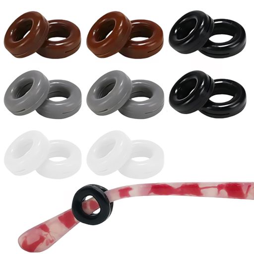 Glasses Accessories - [KDSSYFT]メガネズレ防止リング16個8ペアめがね固定リングメガネずれ落ち防止メガネ固定滑り止めズレ落ち防止目立たない柔らかい男女兼用(4色)