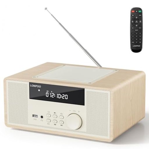 実用最大出力合計値30Wの高音質再生します:15W+15W。バランスの取れた編組カーボンファイバーウーファーを採用し、力強くトランジェントな低音から、柔らかく澄み切った中高音まで、完璧に再現します。シンプルで気品のあるコンパクトデザインです,CDやスマートフォンの音楽が楽しめる使いやすいシンプル操作できます.お好みの音質をお選びいただけます,FLAT/JAZZ/ROCK/POP/CLASSIC(フラット / ジャズ / ロック / ポップ / クラシック),心地よい音でお楽しみください。 【多機能】● 1.CDを聴く:CD/CD-R/CD-RW/MP3。 ● 2.ラジオを聴く:FM放送の受信(76.0 MHz~95.0 MHz) ,スキャンされた局は順にメモリーされます(最大30局)。 ● 3.Bluetoothを接続する:デバイス(電話、タブレット、コンピューターなど)をCDプレーヤーに接続します (Bluetoothイヤホンはサポートされていません) 。● 4.USBでMP3を聴く(最大64GB):MP3/WMA。