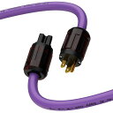 PREFFAIR電源ケーブルオーディオマニアHIFIオーディオ電源コード12AWG4NOFCAC電源24K金メッキ3プロング米国プラグとIEC320-C15メス、サブウーファー、アンプ、HDTV用の125V/15A(1.5M)