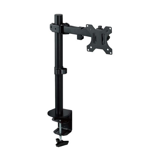 エレコムモニターアームディスプレイアームショートシングル1画面13~32インチ対応耐荷重8kgPCモニターアームブラックDPA-SS03BK