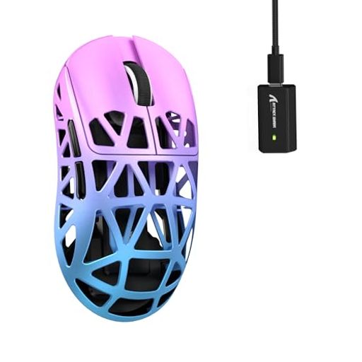 MAMBASNAKExATTACK SHARK R2 マグネシウム合金マウス ゲーミングマウス 8kマウス PixArt PAW3950 光センサー 47g 超軽量 3モード接続 Bluetooth/2.4Gワイヤレス/USB-C有線 ダブルチャンネル