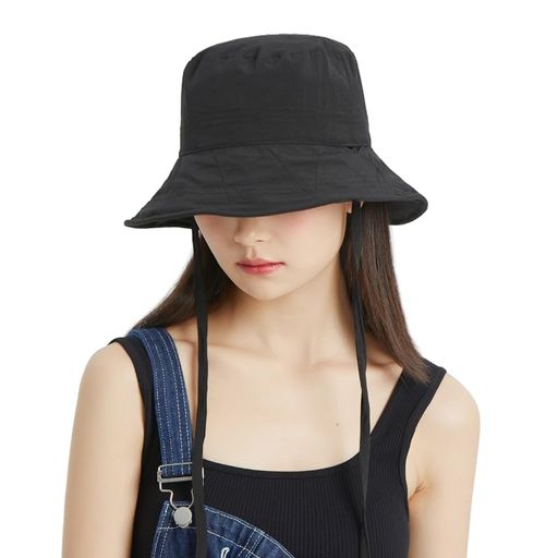 Rakuten - [YOUMMY]【日焼け防止】﻿UVカット帽子レディース春夏用サンハット-通気性良し・防紫外線UPF50+小顔効果アウトドア・自転車・旅行に最適日除け帽子(JPアルファベットFreeSizeブラック)