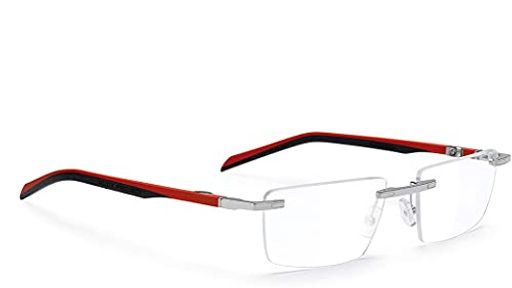 ルディプロジェクト(RUDYPROJECT) スポーツ ユーティリティ フレーム ゴルフ 自転車 ロード バイク メガネ SPYLLO スピロ リムレス SUF レッドブラック シェイプA ML31RN93A(4.0)