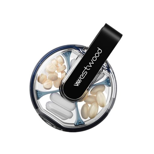 【飲み忘れ防止・高実用性】このコンパクトで丸い透明なポケットサイズのピルボックスは、毎日の薬の整理に役立ちます。取り外し可能な内部メッシュには4つのコンパートメントがあり、2~5日分必要な4つのリフィルを整理できます。一つの仕切りには8*魚油、8*カプセまたは、15*ビタミンC錠剤が入れます。常備薬、ビタミン剤の整理にピッタリです。 【オシャレ・使い勝手】滑らかなラインと洗練されたディテールが特徴のこのコレクションは、実用性を確保しながら、日常使いのピルボックスをスタイリッシュにアレンジしている。このピルボックスにはシリコン製の持ち運び用ハンドルがあり、シリコン製のシールが付いているため、誤って蓋を開けてしまう可能性が低く、またしっかりと閉じることができる。 【使い方多様】DHA・EPA・ビタミン・フィッシュオイル・アスピリンなどのサプリメントを収納できます;お薬だけでなく、お菓子、アクセサリー、ネックレス、ホビーDIY等の小物の仕分け収納にも便利です。 【携帯に便利】常備薬を旅行先への携帯や日常携帯するのに便利なお薬ケースです。