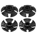 MMETERXITYトレッキングポール交換用アクセサリー4個セット-トレッキングポールバスケット耐摩耗性泥や雪で使用に適しています(0.51”スレッド径黒)