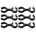 MMETERXITY6個セットトレッキングポールクリップ-トレッキングポール先端ダブルロッドバックルコネクターアウトドアハイキングキャンプに適用(0.53”0....