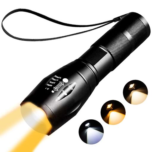 YZYOE LED充電可能琥珀フラッシュ、撮影用補光ランプ 眼のケア、睡眠補助、トリプルホワイトライト、イエロー灯、琥珀ライト用1800 Kウォームランプ。