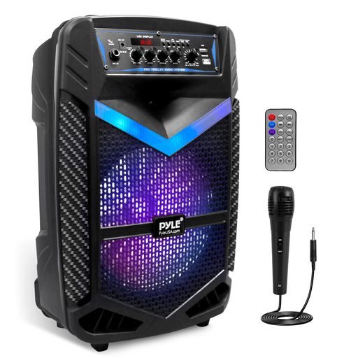 【PYLE400WBLUETOOTH付きワイヤレススピーカー】充電式バッテリー屋外で使える重量3.1KG.8インチサブウーファー1インチツイーター付き携帯用PAシステムスピーカー、録音機能、カラオケスピー… 【PYLE400WBLUETOOTH付きワイヤレススピーカー】充電式バッテリー屋外で使える重量3.1KG.8インチサブウーファー1インチツイーター付き携帯用PAシステムスピーカー、録音機能、カラオケスピー…