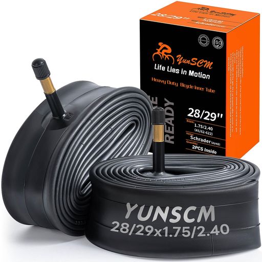 YunSCM 2本,29 1.95 チューブ 肉厚,米式バルブ48mm 高リムの最良選択,28/29x1.75/2...