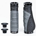 PRUNUS0702自転車ハンドルグリップ、滑り止めハンドルバーグリップ、耐衝撃性防水人間工学に基づいたMTBグリップ、アルミニウム製ダブルロックオデザイン、ロードバイク、レーシングカ…