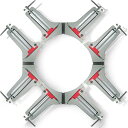 コーナークランプDIY工具4個セット厚くする木工溶接直角90度最大固定幅81MM【SHOOTING】