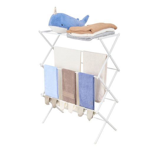 【製品仕様】サイズ:(約)直径66x高さ168cm;重量:1.3kg;材質:ステンレス+ポリプロピレン。 【折りたたみ可能】省スペースな折りたたみ式で、使わない時はパラソルを閉じるだけでコンパクトに折りたためます。狭いアパートや収納スペースが限られている家庭でも邪魔になりません。収納場所に困らず、必要なときだけ広げて使える便利さがあります。場所を取らない 物干しハンガーです。 【シンプルで使いやすい】軽量で設計されていることが多く、屋内外を問わず簡単に持ち運ぶことができます。天気が悪くなったときに屋外から室内に移動するのもスムーズで、力をあまり必要としません。最上部のみを取り外して竿に掛ければ、ピンチハンガーとしても使用できます。 【安定性&amp;耐久性】脚は4本構造になっているので安定感優れて、洗濯物を多く干してもぐらつかない製品が多く、長期間使える耐久性も備えています。 【屋外と室内の両方で活躍】屋外で使用すれば太陽光で洗濯物を効率的に乾かすことができ、室内では雨の日や花粉の多い季節にも活用できます。室内用のモダンなデザインを採用されており、部屋の美観を損なわない工夫がされています。