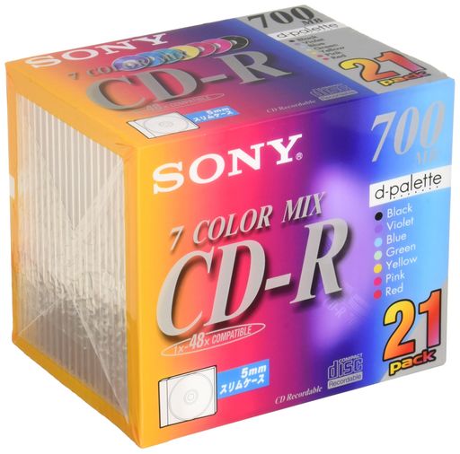 21 To 30 - ソニーCD-Rメディア5mmケース21枚21CDQ80EX