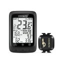 COOSPOBC107サイクルコンピュータGPSサイコンワイヤレス自転車スピードメーターBLUETOOTH5.0&ANT+対応スピード/ケイデンスセンサー付き自転車/ロードバイク用