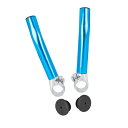BULLSPANNハンドルバーグリップとバーエンドプラグのセット自転車用22.2MMロードバイクマウンテンバイク用1セットブルー