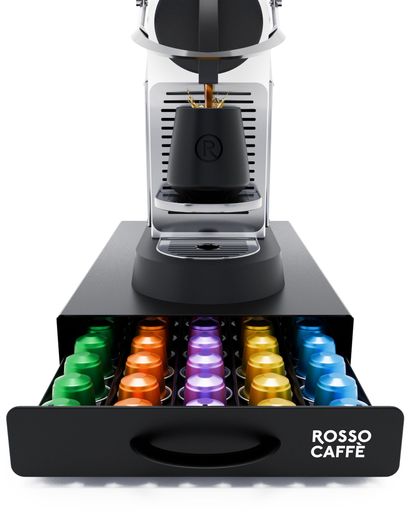 ロッソカフェネスプレッソカプセル収納金属製カプセルホルダーオリジナルラインコーヒーホルダーコーヒーカプセル50個収納