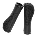 BULLSPANN1ペア自転車ハンドルバーグリップ滑り止め自転車グリップロックオンハンドルバーグリップEバイクトレッキングバイクマウンテンバイク用ブラック