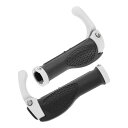 BULLSPANN1セット自転車グリップ滑り止め人間工学設計自転車グリップ牛の角自転車ハンドルバーグリップEバイクトレッキングバイクMTB用ホワイト
