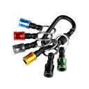 SZSLビットホルダー6色セットドライバーホルダーセットアルミ合金製携帯用コンパクトキーホルダー収納先端工具パーツドライバーカラビナ持ち運び引き上げ式ドリルアダプター