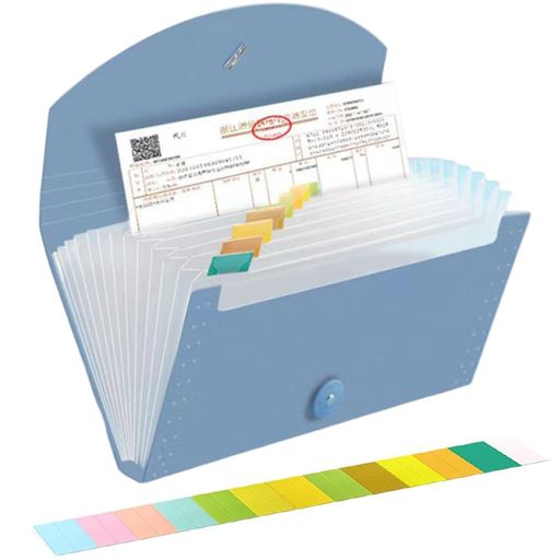 LIKENNYドキュメントファイル12仕切り13ポケット拡張ファイルフォルダードキュメント領収書ファイルア..