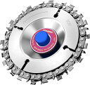 ディスクグラインダーグラインダーディスクカッターチェーンソーチェーンソーカッター22歯切りチェーンセット木彫工芸氷彫刻設備工アングルグラインダー用直径102MM穴径16MMアングルグ…