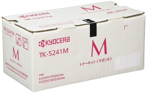 【KYOCERA純正】トナーカートリッジマゼンタTK-5241M(ECOSYSM5526cdwP5026cdw向け)