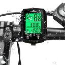 LUROWOサイクルコンピュータスピードメーター自転車有線防水バックライト付き速度計速度メーターサイクルメーターサイコン走行距離計多機能大画面表示(BLACK)