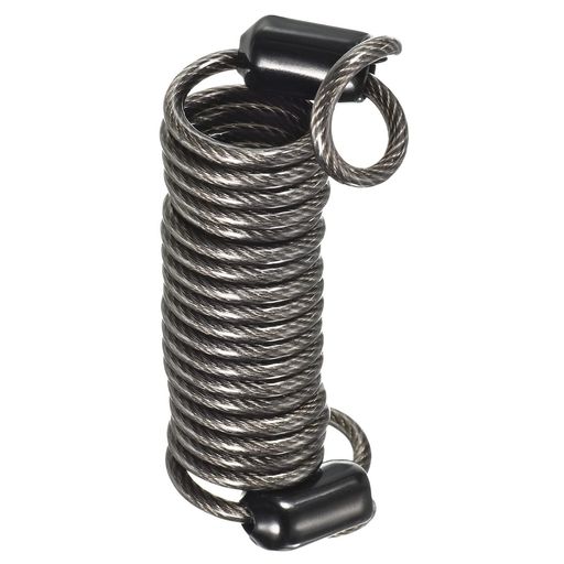 MMETERXITYディスクロック安全な鋼のケーブルプラスチック被覆スプリングリマインダーワイヤー盗難防止..