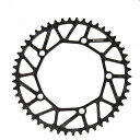 LITEPRO折りたたみ自転車フルホロー自転車チェーンホイール48/50/52/54/56/58TチェーンリングBCD130超軽量の正の歯のディスク(黒56T)