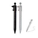 COOLLOODAノギスペン【2個セット】デジタル多機能キャリパーボールペンジェルインクペン測定定規ノギスローラー実用的文具測定ツール0-100MM